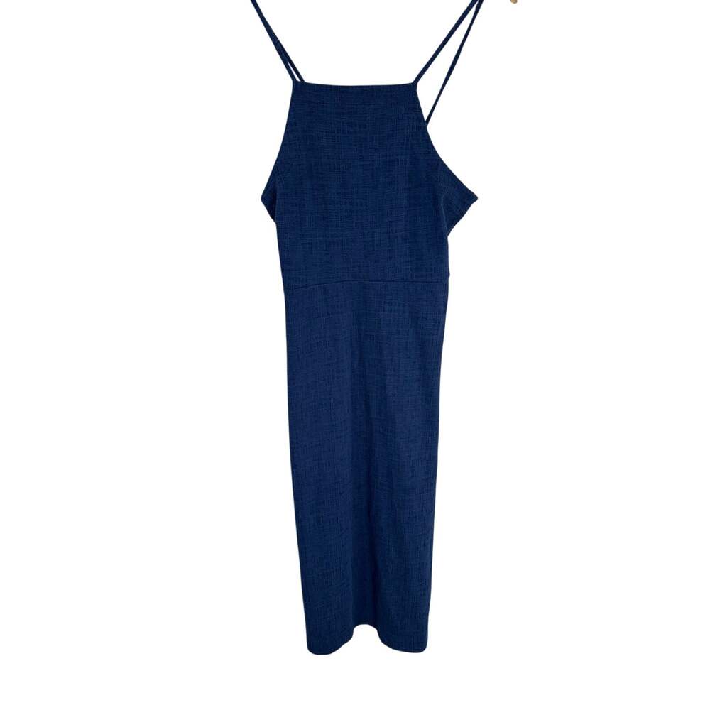 Madewell Blue High Neck Sundress Medium
